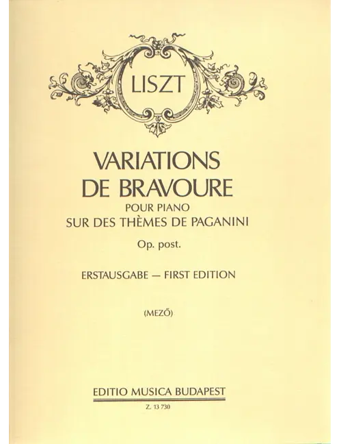 Variations de bravoure  op. Post. Sur des themes d